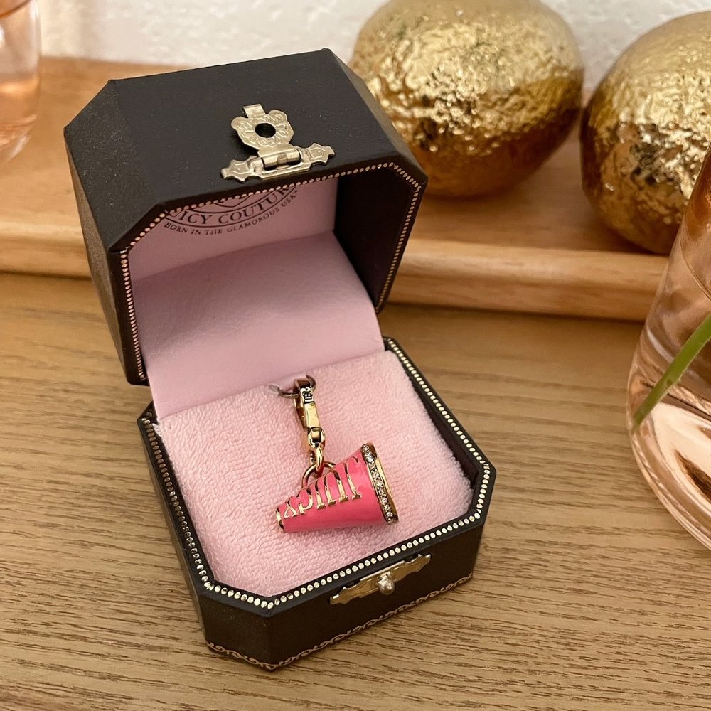 Juicy Couture Pink Rhinestone Megaphone Charm